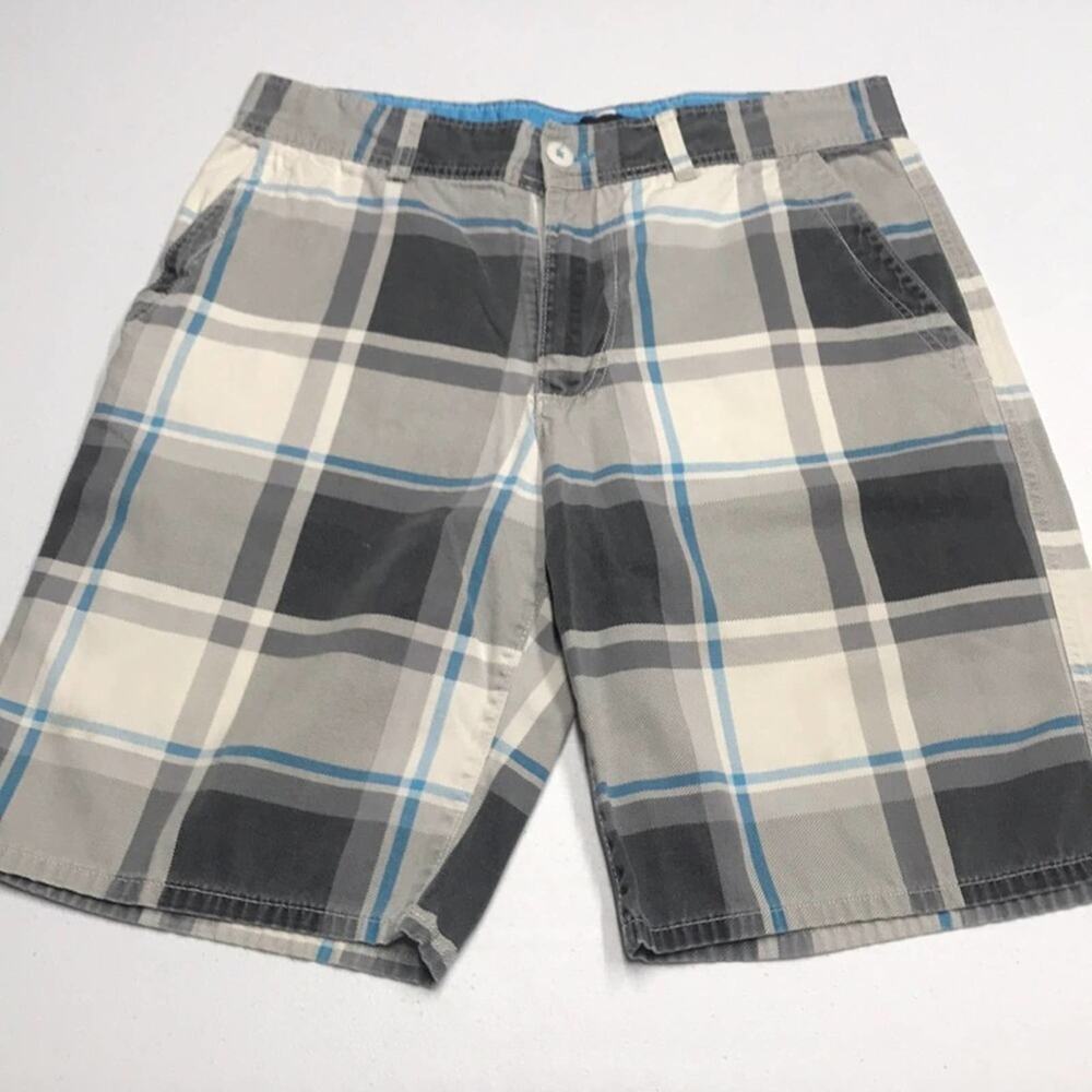 OCEAN PACIFIC - OP - Men’s 32 Plaid Cotton Shorts